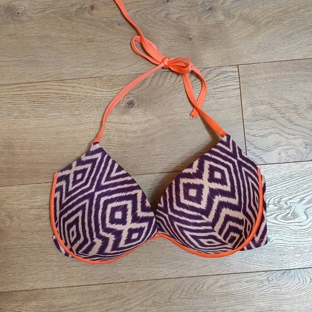 Victoria's Secret push up bikini halter top 34DD